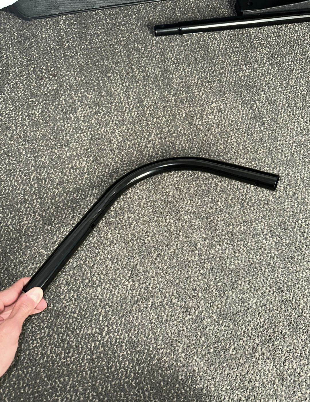 Curved bar removed from the assembly